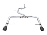 AWE Track Edition Exhaust - Non-Resonated - for MK7 Jetta GLI w/ Stock Downpipe - Diamond Black Tips - Primary